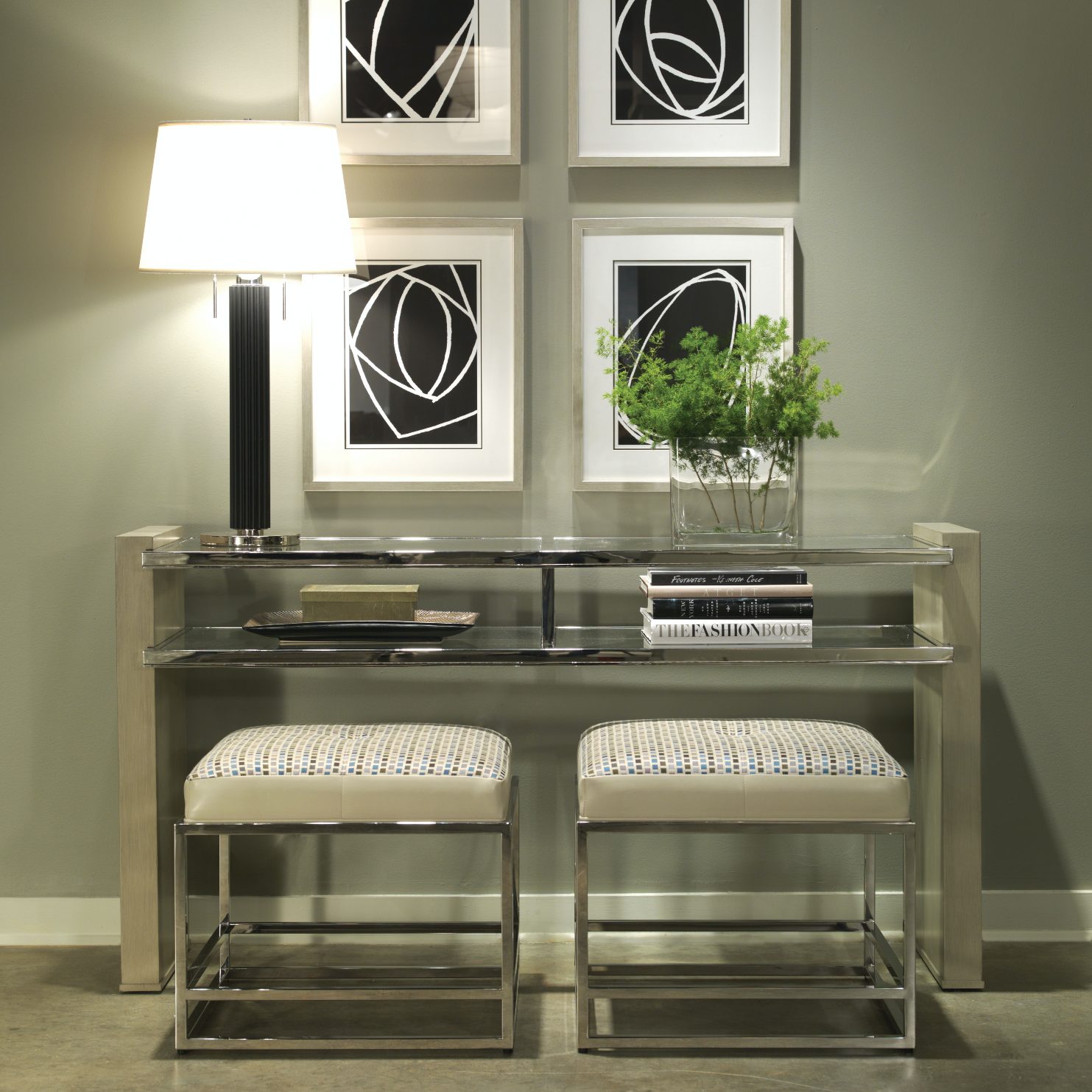 Larkin Metal Frame Bench