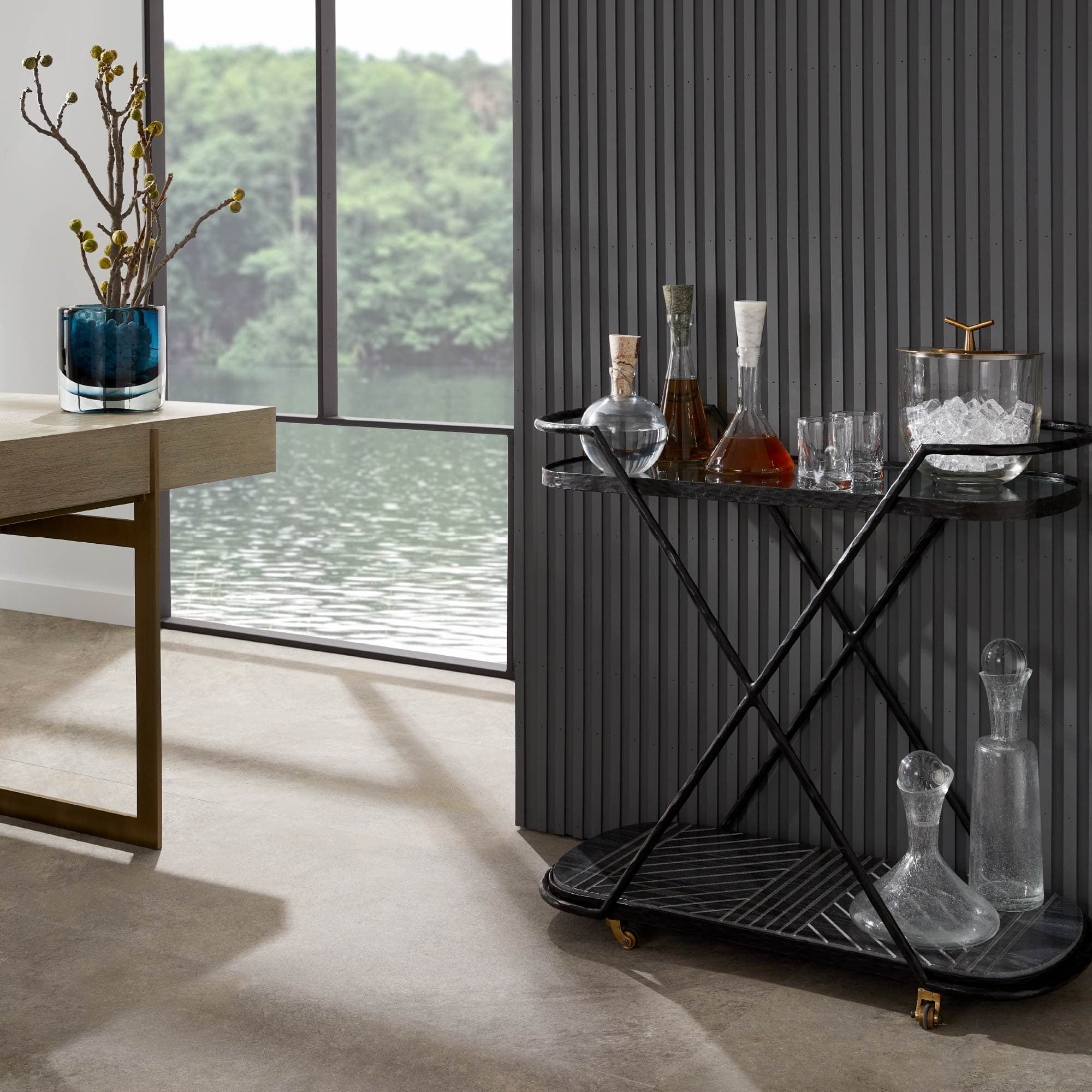 Nakoa Bar Cart - Avenue Design Montreal