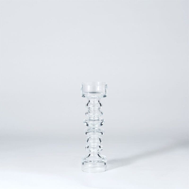 Glass Ribbed Candleholder and Vase - Avenue Design Montreal