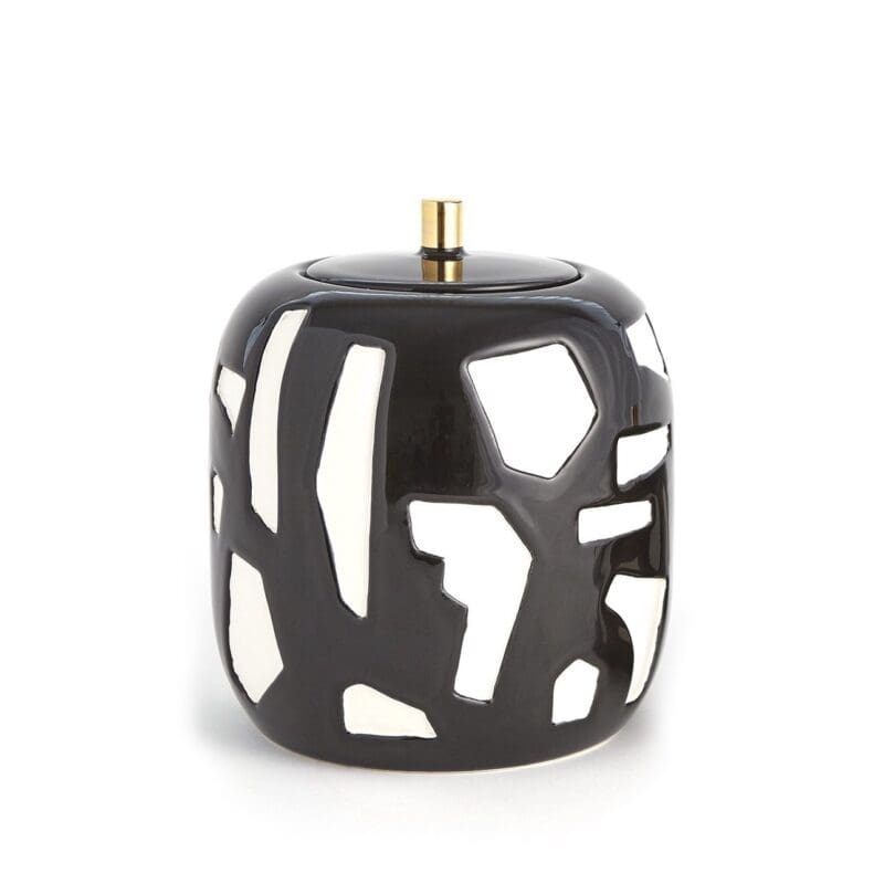 Abstract Jar in Black & White - Avenue Design Montreal