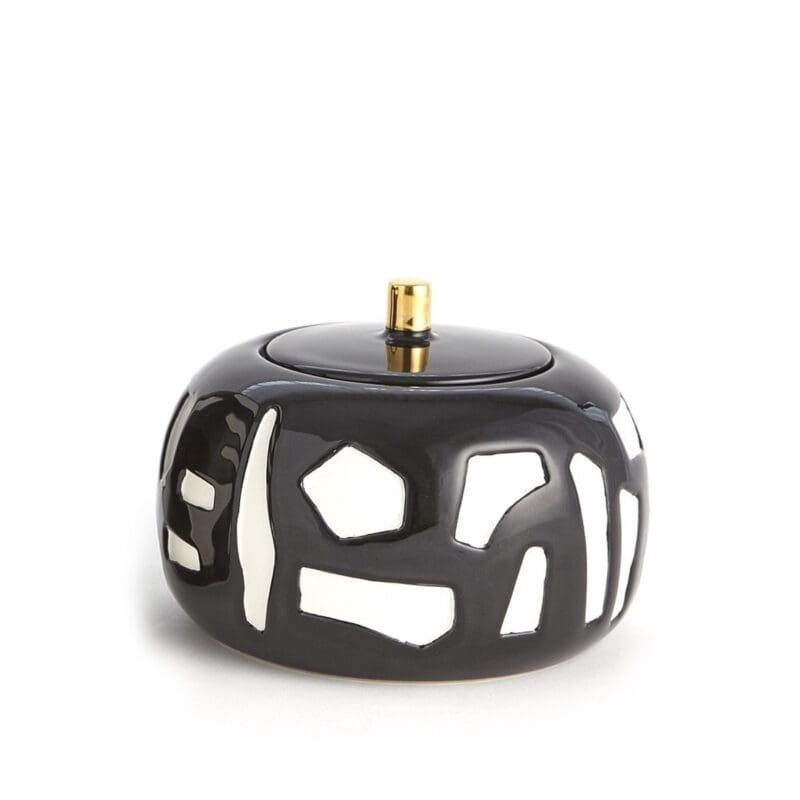 Abstract Jar in Black & White - Avenue Design Montreal