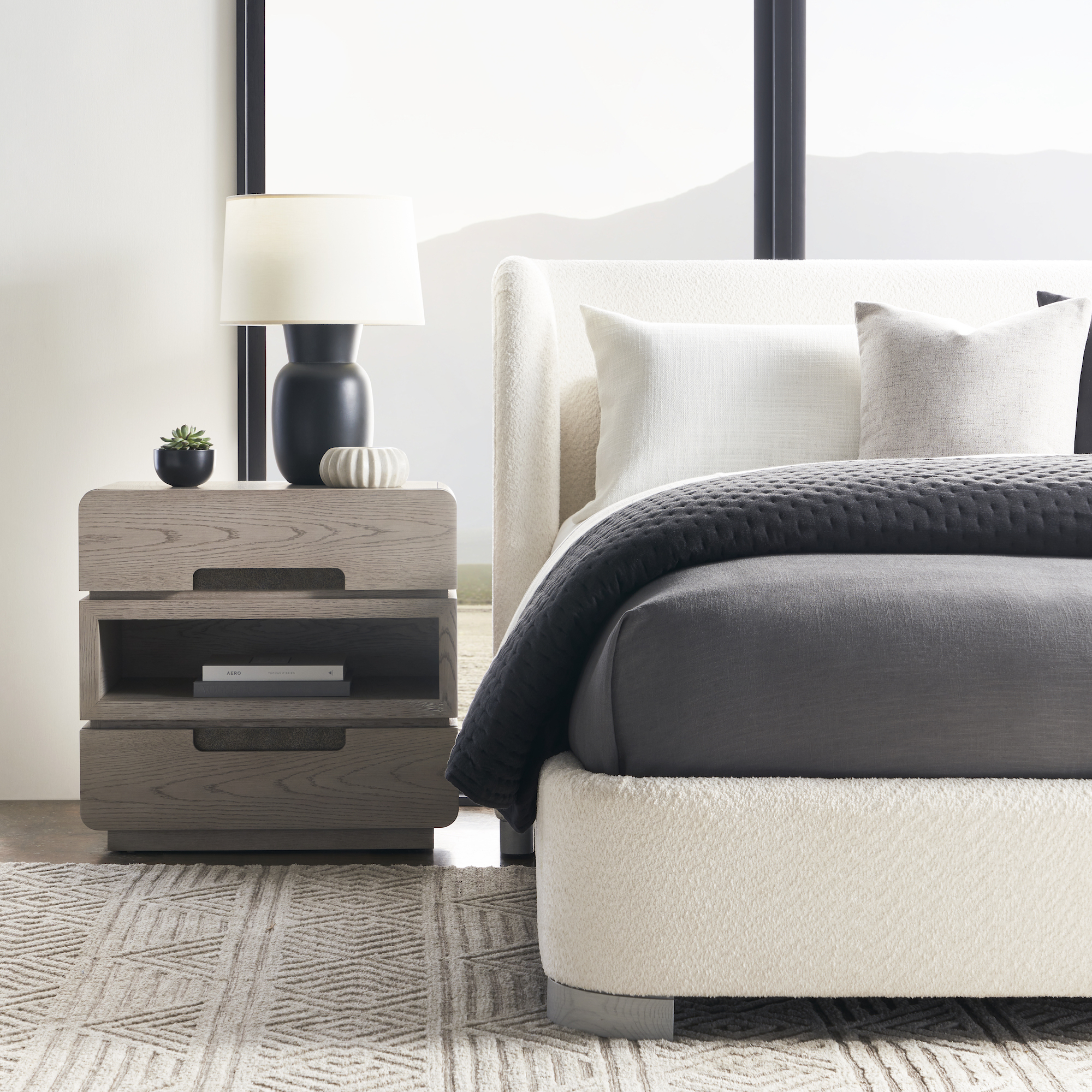 Table de chevet deux tiroirs Form - Avenue Design Montreal